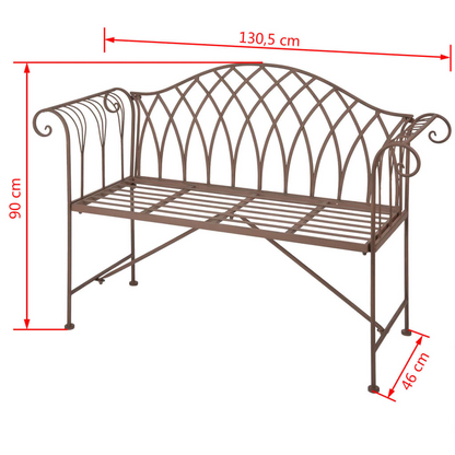 Esschert Design Old English Style Garden Bench Metal