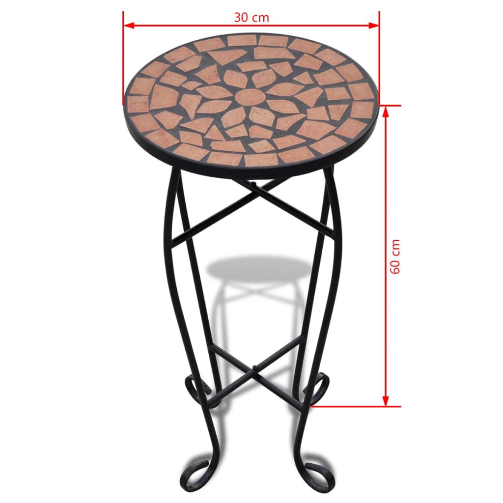 Mosaic Terracotta Plant Table