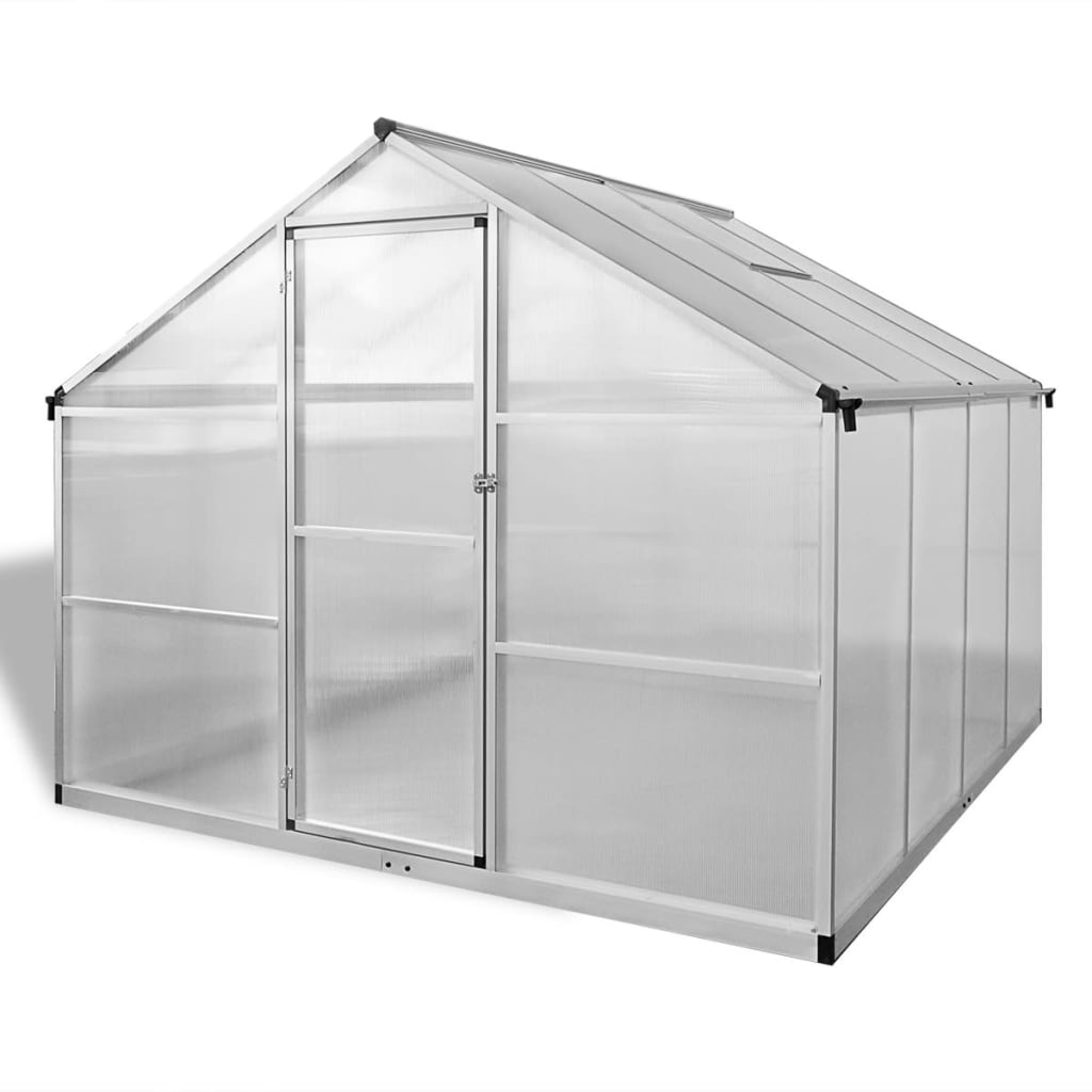 Reinforced Aluminium Greenhouse with Base Frame 6.05 m²