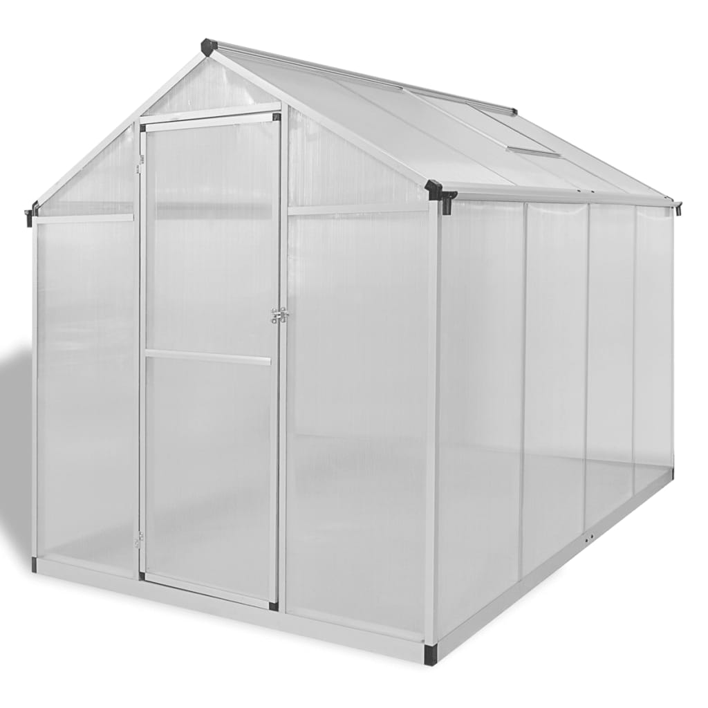 Reinforced Aluminium Greenhouse with Base Frame 4.6 m²