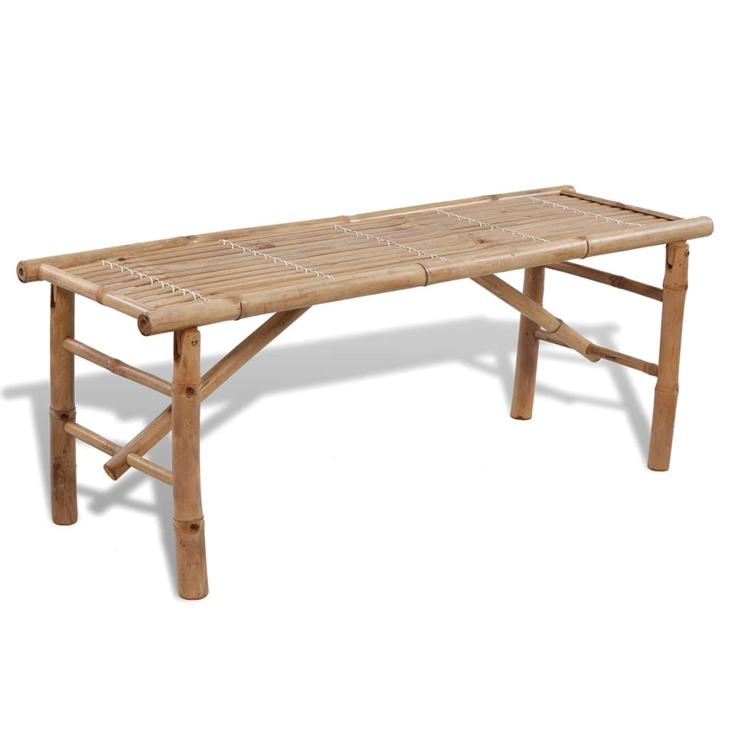 Bamboo Beer Table with 2 Benches