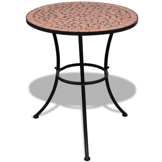 Mosaic Bistro Table Terracotta 60 cm