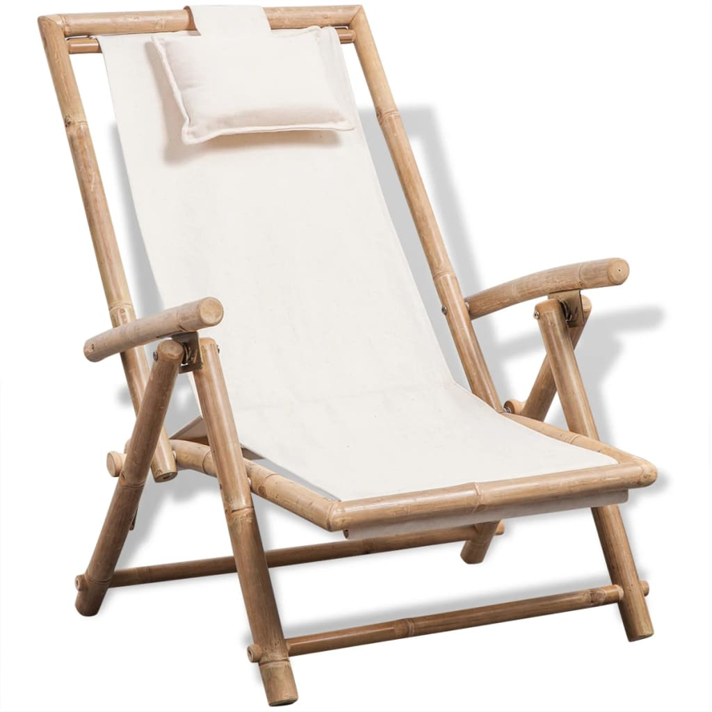  Outdoor Bamboo Deck Chair