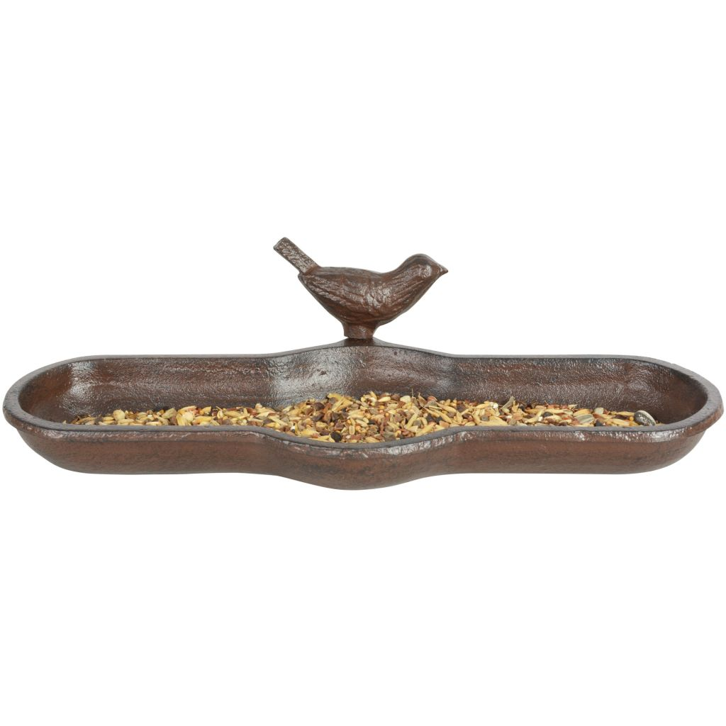 Brown Cast Iron Bird Bath  