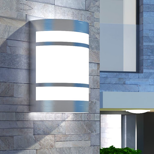 Stainless Steel Patio Wall Light | Jscapes Home and Garden