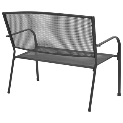 Mesh Anthracite Garden Bench 108 cm