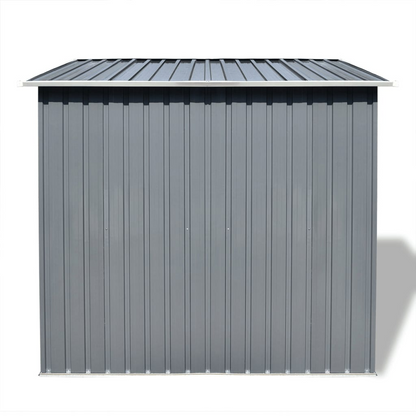 Garden Shed Grey Metal