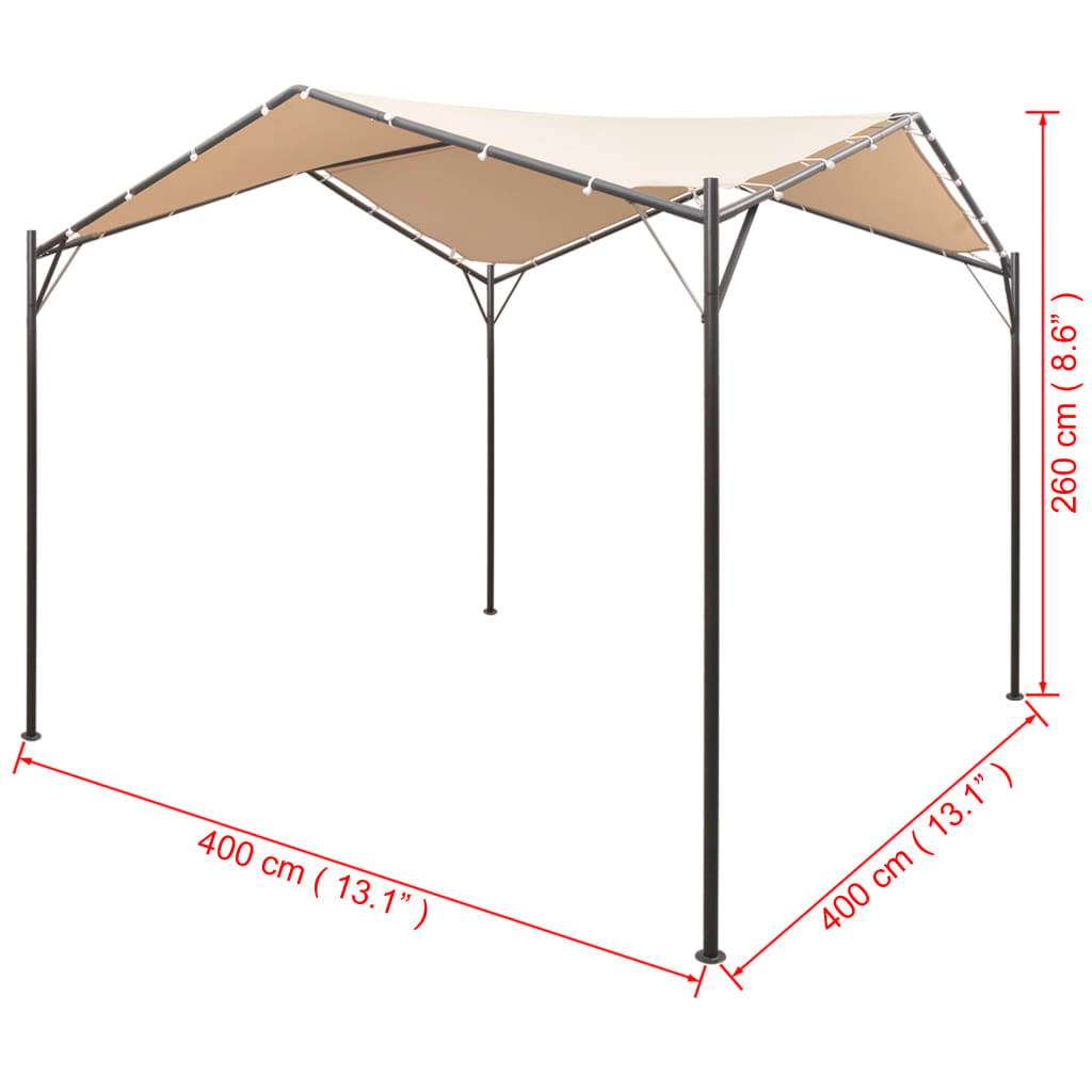 Beige Gazebo Pavilion