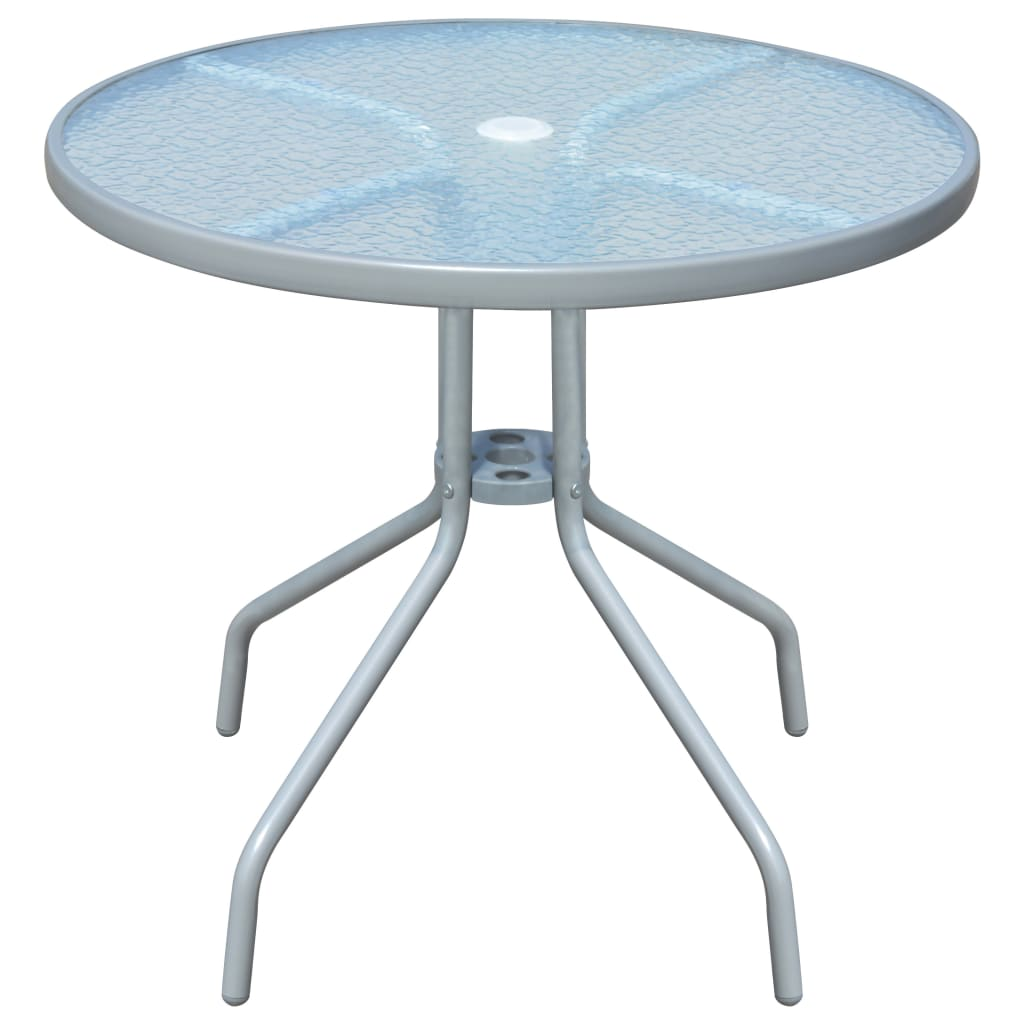  Grey Steel Bistro Table 80x71 cm