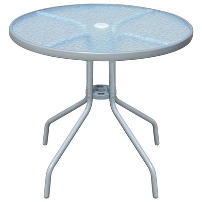  Grey Steel Bistro Table 80x71 cm