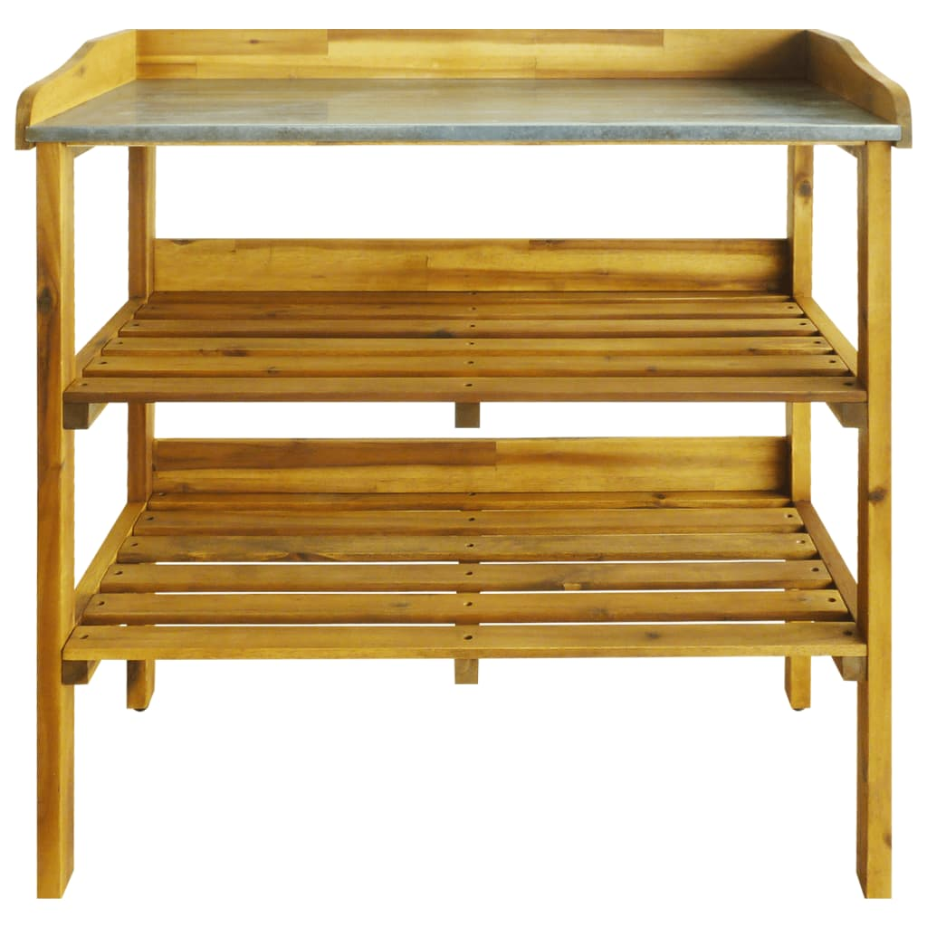 Potting Bench with 2 Shelves