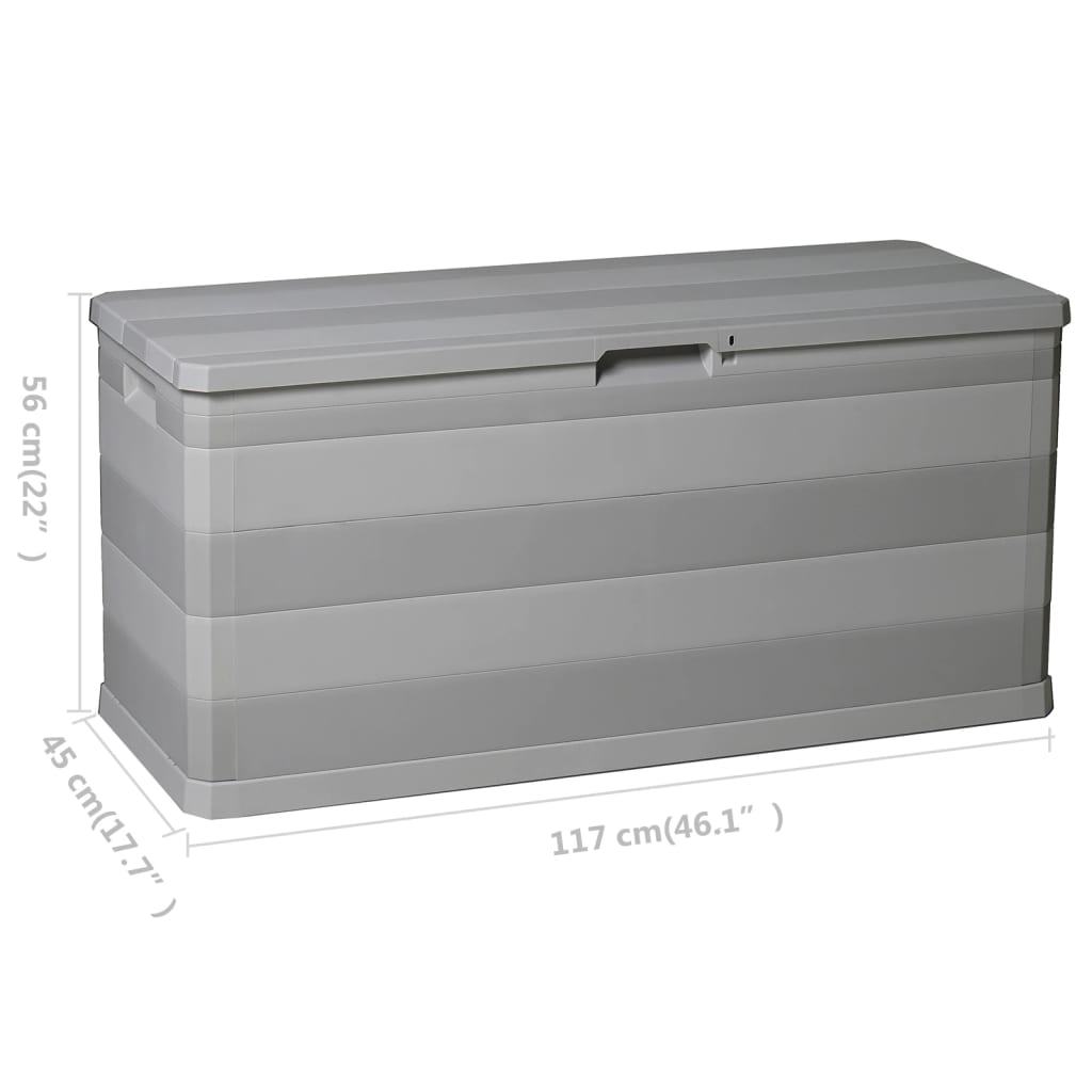 Grey Garden Storage Box 117x45x56 cm