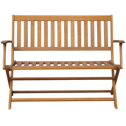  Solid Acacia Wood Garden Bench 120 cm