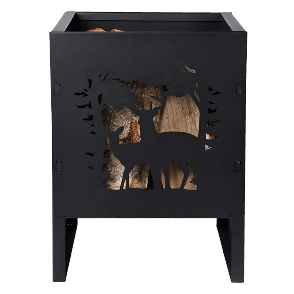 Deer Design Fire Basket Square | Jscapes Home and Garden