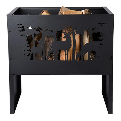 Deer Design Fire Basket | Jscapes Home and Garden 