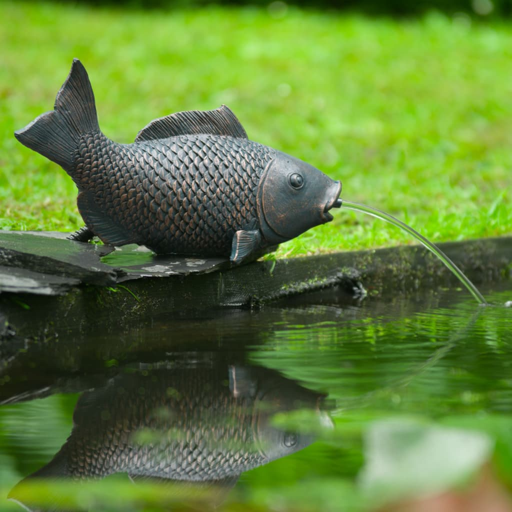 Spitter Garden Fountain Fish Lying