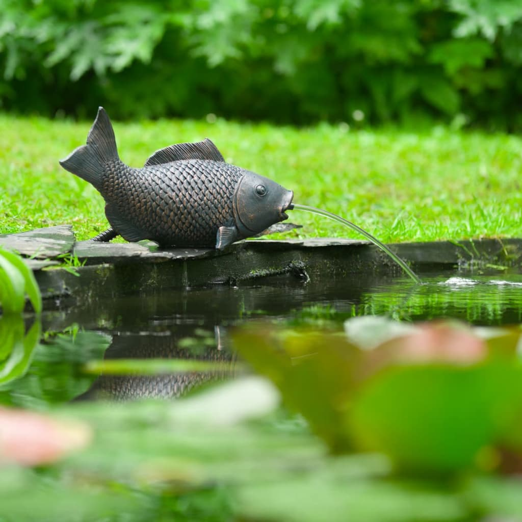 Spitter Garden Fountain Fish Lying