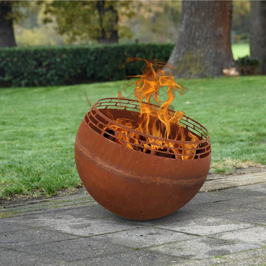 Stripes Fire Pit Ball | Jscspes Home and Garden | Outdoor Living#