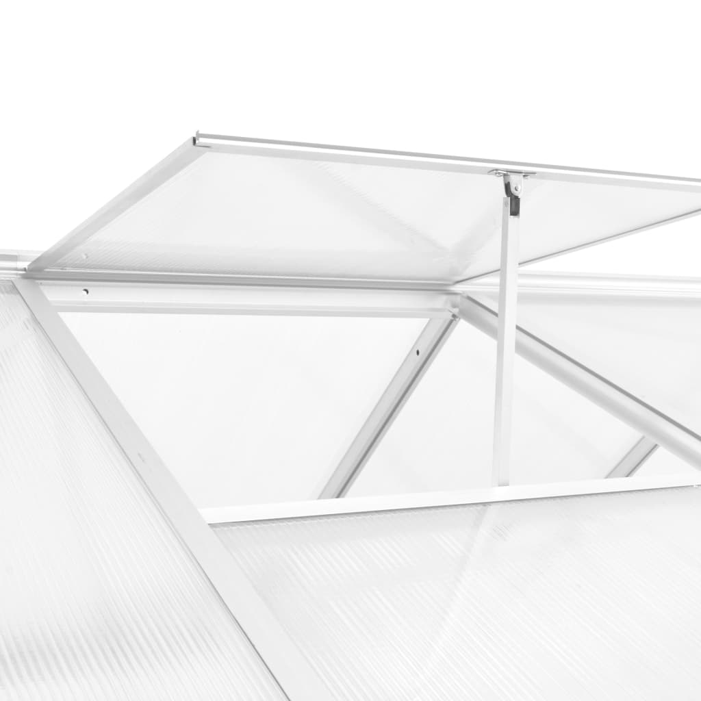 Aluminium Greenhouse 362x190x195 cm 13.41 m³