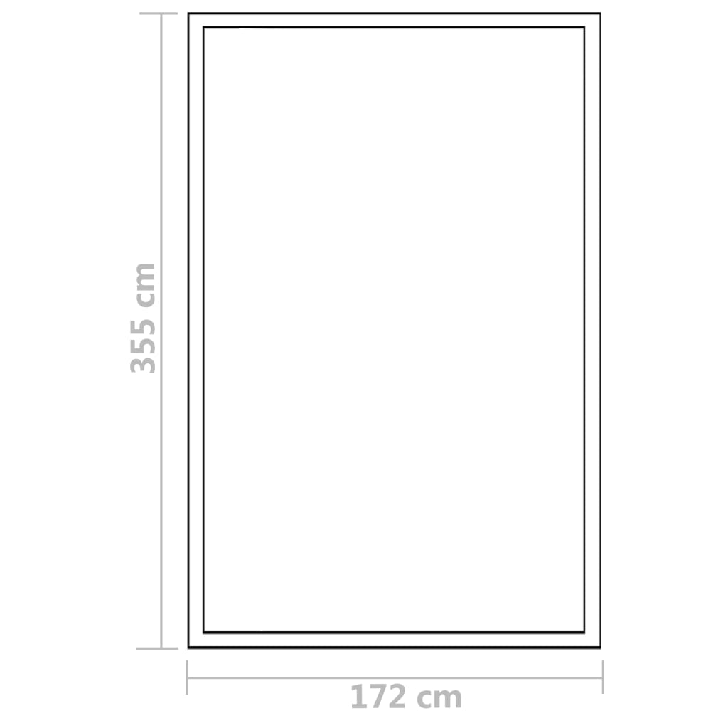 Aluminium Greenhouse 362x190x195 cm 13.41 m³