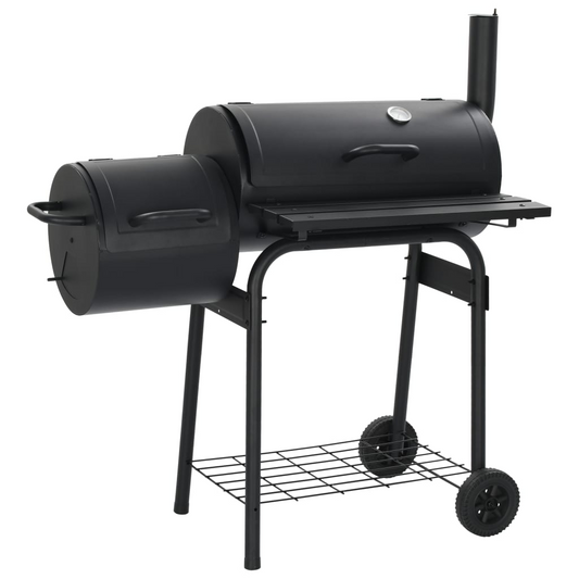 Classic Charcoal BBQ Offset Smoker black