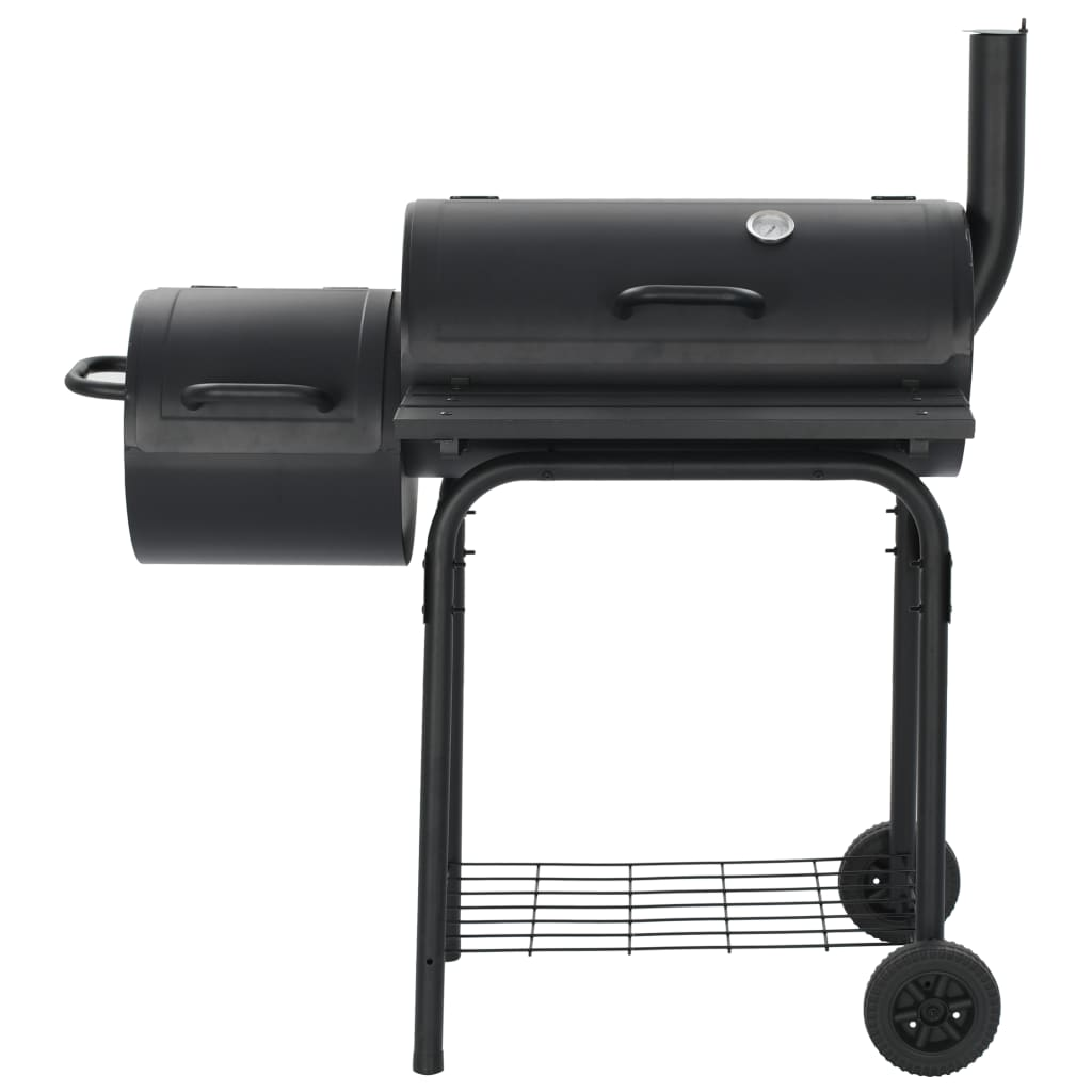 Classic Charcoal BBQ Offset Smoker black