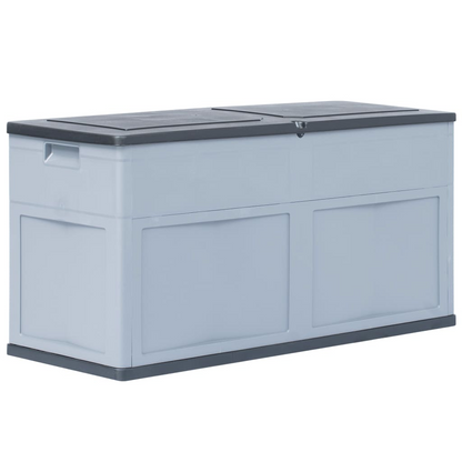 Grey & Black Garden Storage Box 320 L