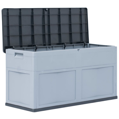 Grey & Black Garden Storage Box 320 L