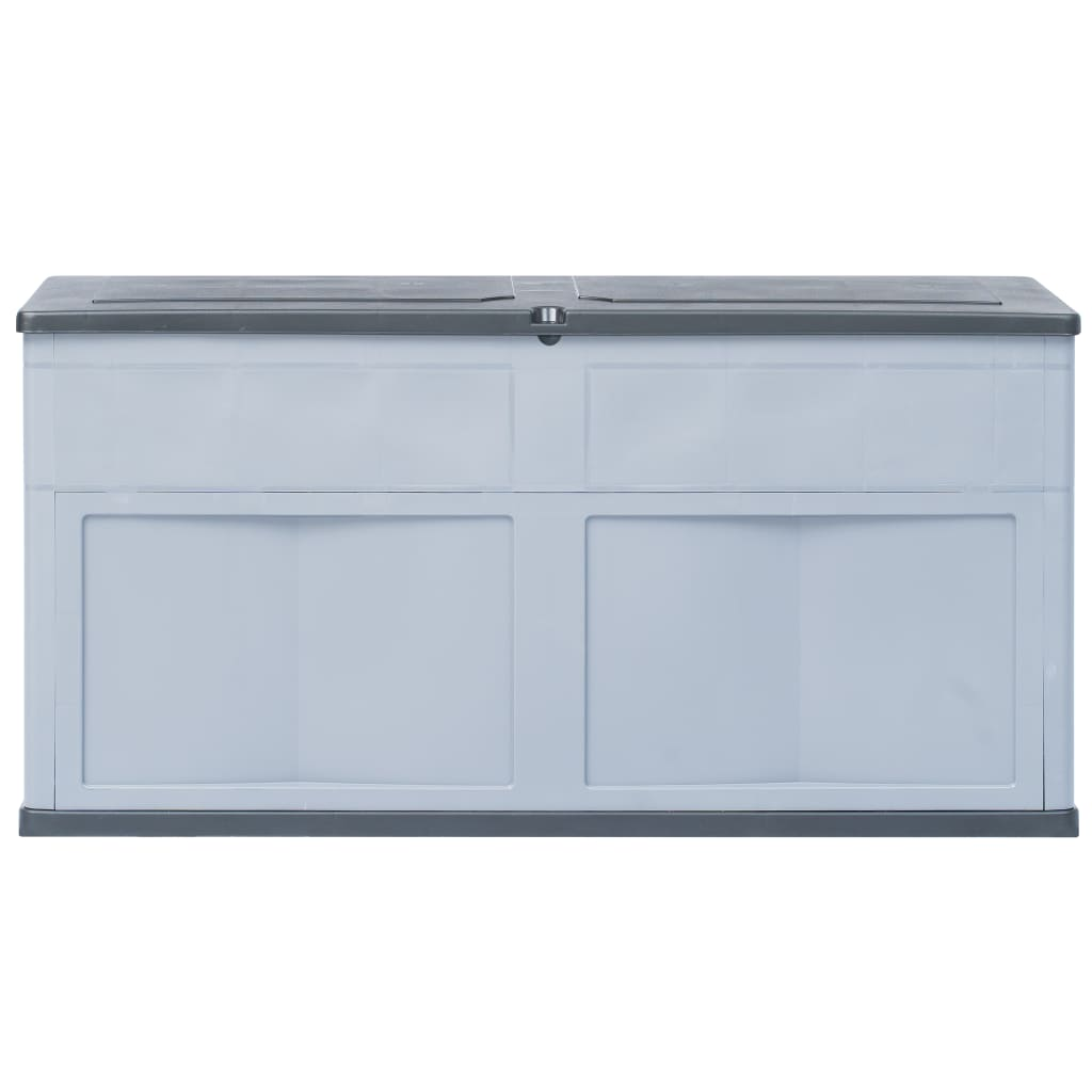 Grey & Black Garden Storage Box 320 L