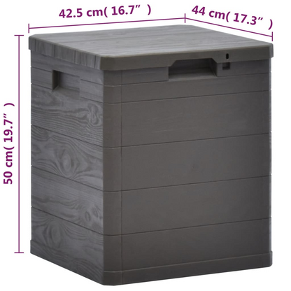 Brown Garden Storage Box 90 L