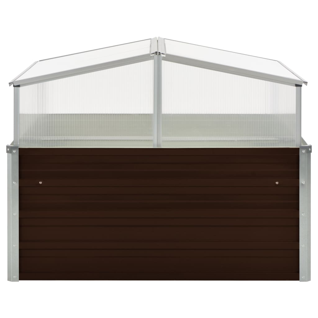 Galvanised Steel Greenhouse 100x100x85 cm