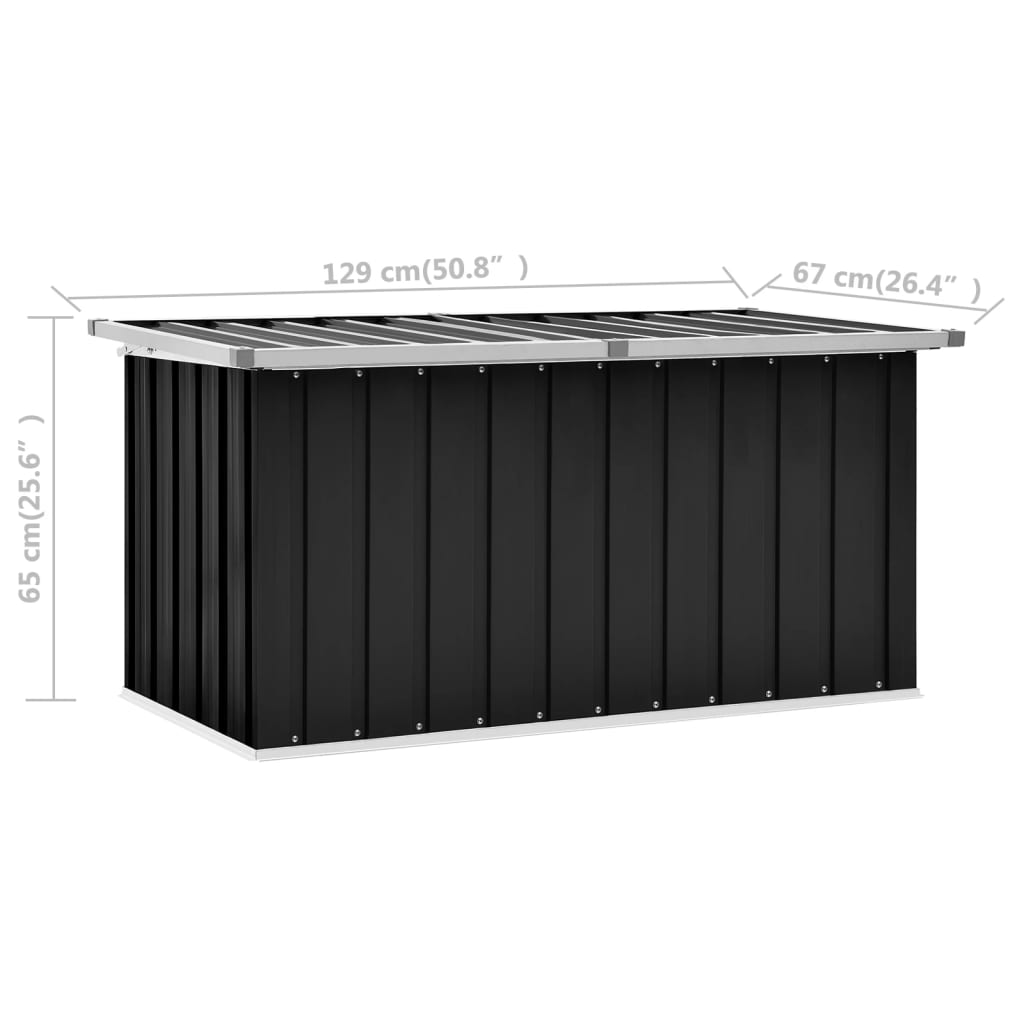 Garden Storage Box Anthracite