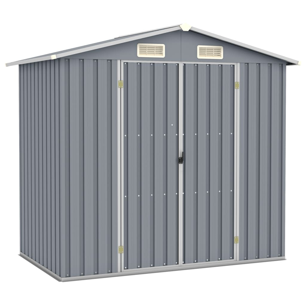 Garden Shed Grey 205x129x183 cm