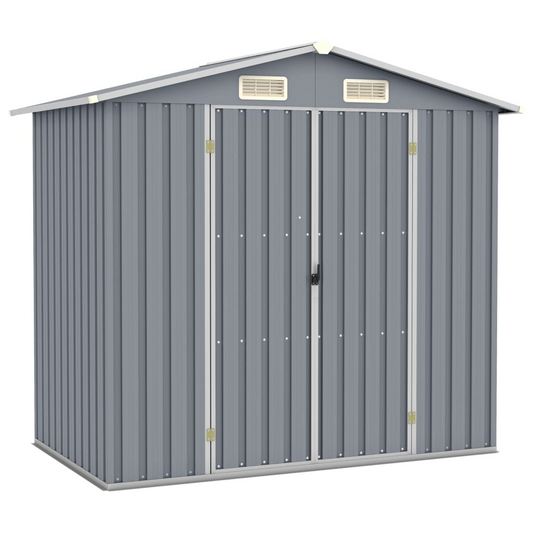 Garden Shed Grey 205x129x183 cm