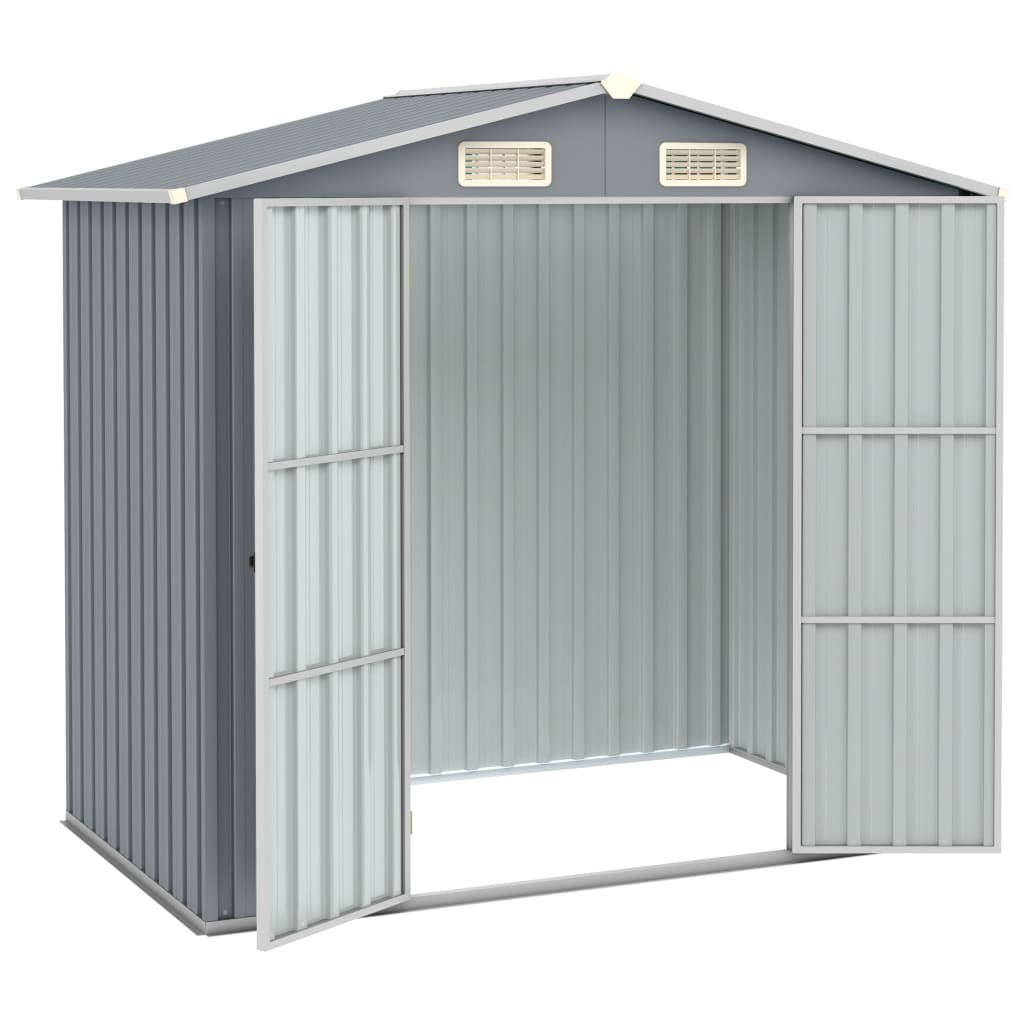 Garden Shed Grey 205x129x183 cm