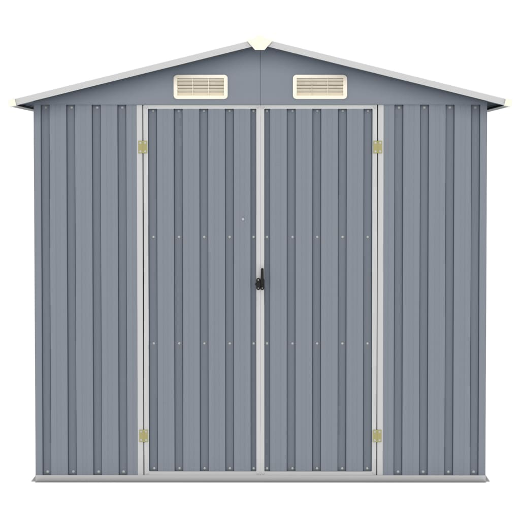 Garden Shed Grey 205x129x183 cm