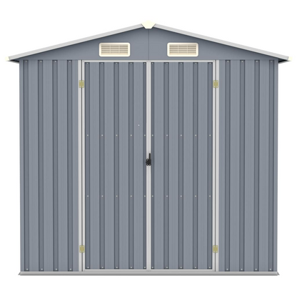 Garden Shed Grey 205x129x183 cm