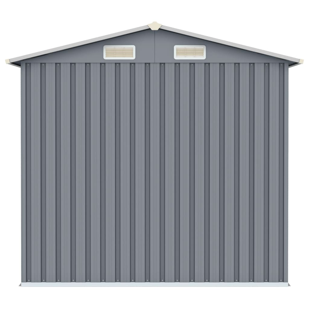 Garden Shed Grey 205x129x183 cm