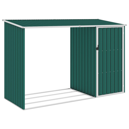 Garden Firewood Shed Green 245x98x159 cm