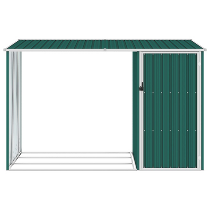 Garden Firewood Shed Green 245x98x159 cm