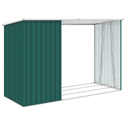 Garden Firewood Shed Green 245x98x159 cm