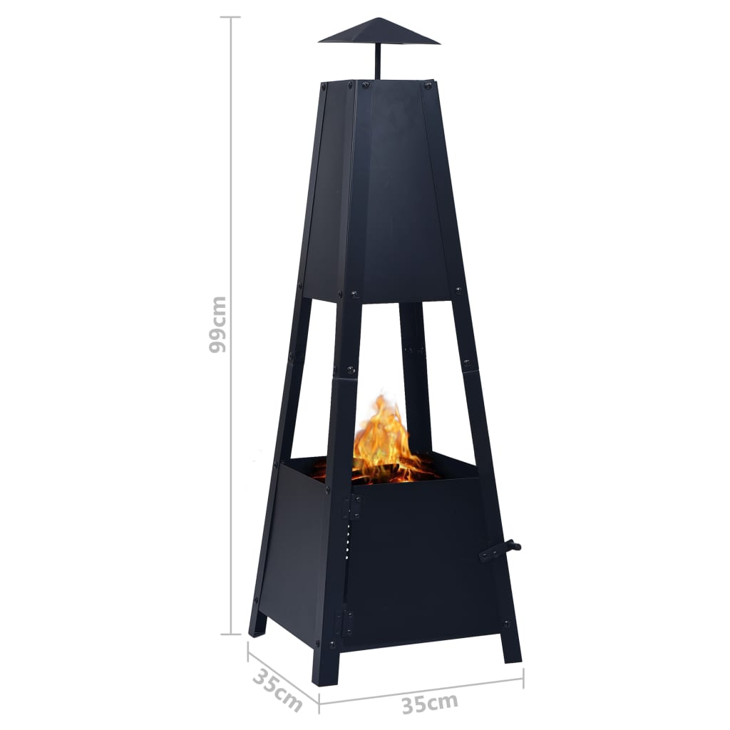 Black Steel Fire Pit | Jscapes Home and Garden | Outdoor Living