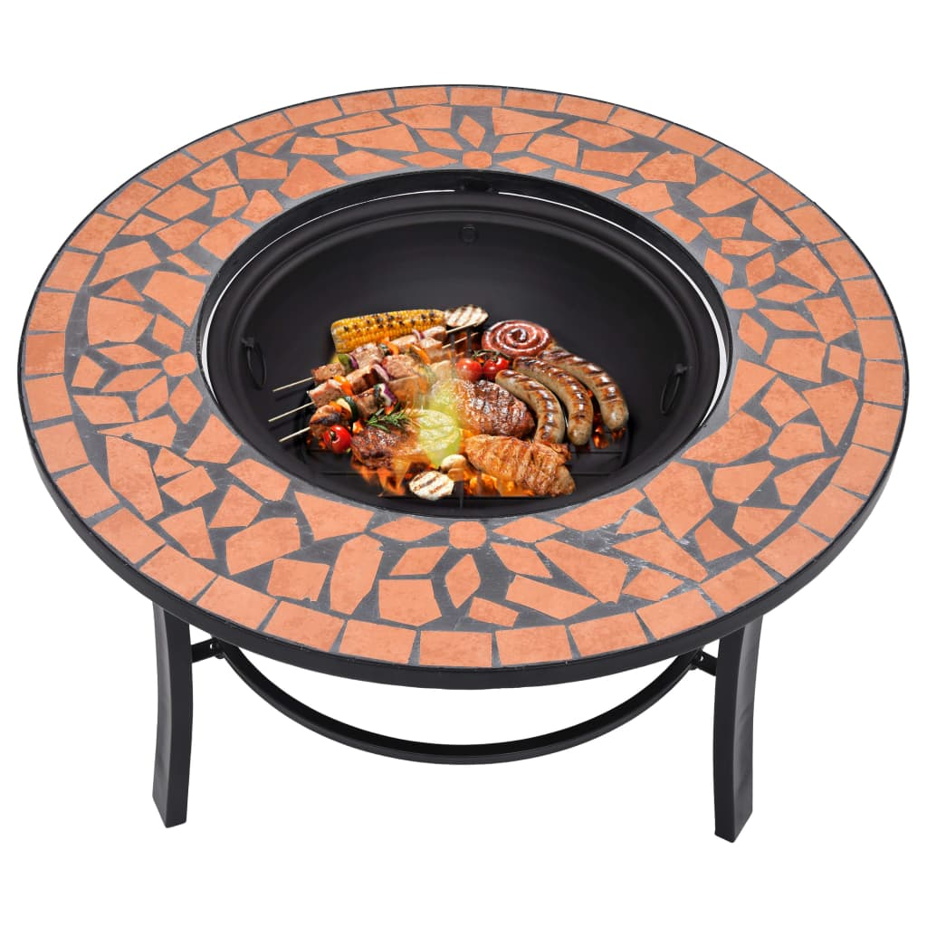 Mosaic Terracotta Fire Pit | Jscapes Home and Garden