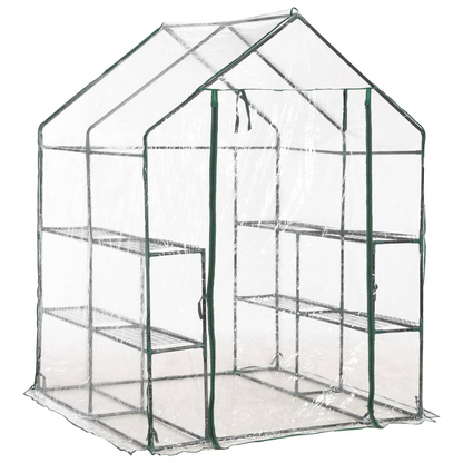 Greenhouse with 8 Shelves 143x143x195 cm