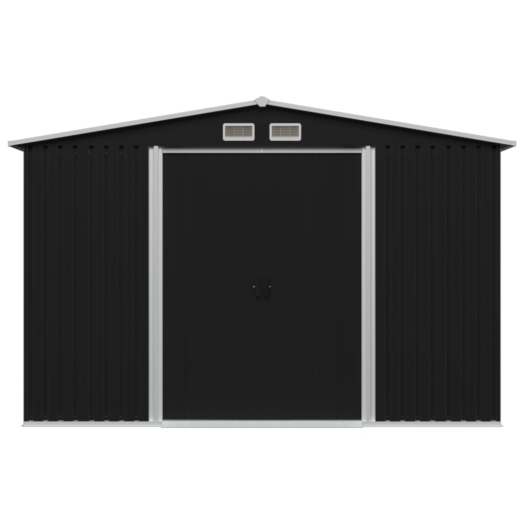 Garden Storage Shed Anthracite Steel 257x205x178 cm