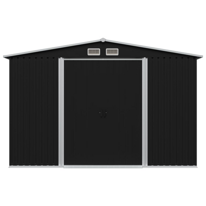 Garden Storage Shed Anthracite Steel 257x205x178 cm