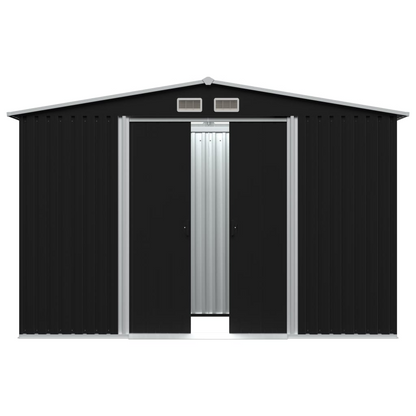 Garden Storage Shed Anthracite Steel 257x205x178 cm