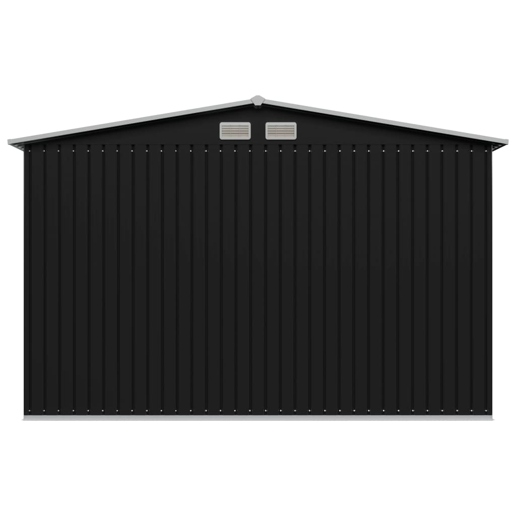 Garden Storage Shed Anthracite Steel 257x205x178 cm