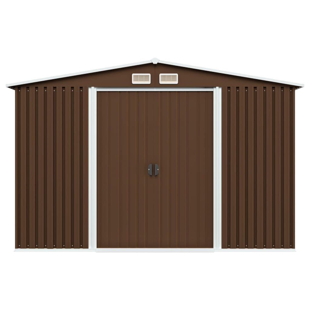 Garden Storage Shed Brown 257x205x178 cm