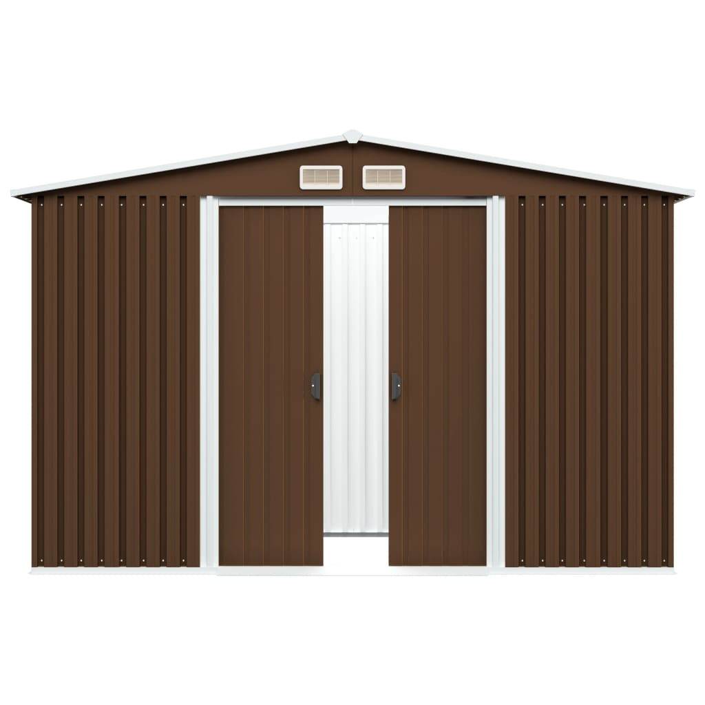 Garden Storage Shed Brown 257x205x178 cm